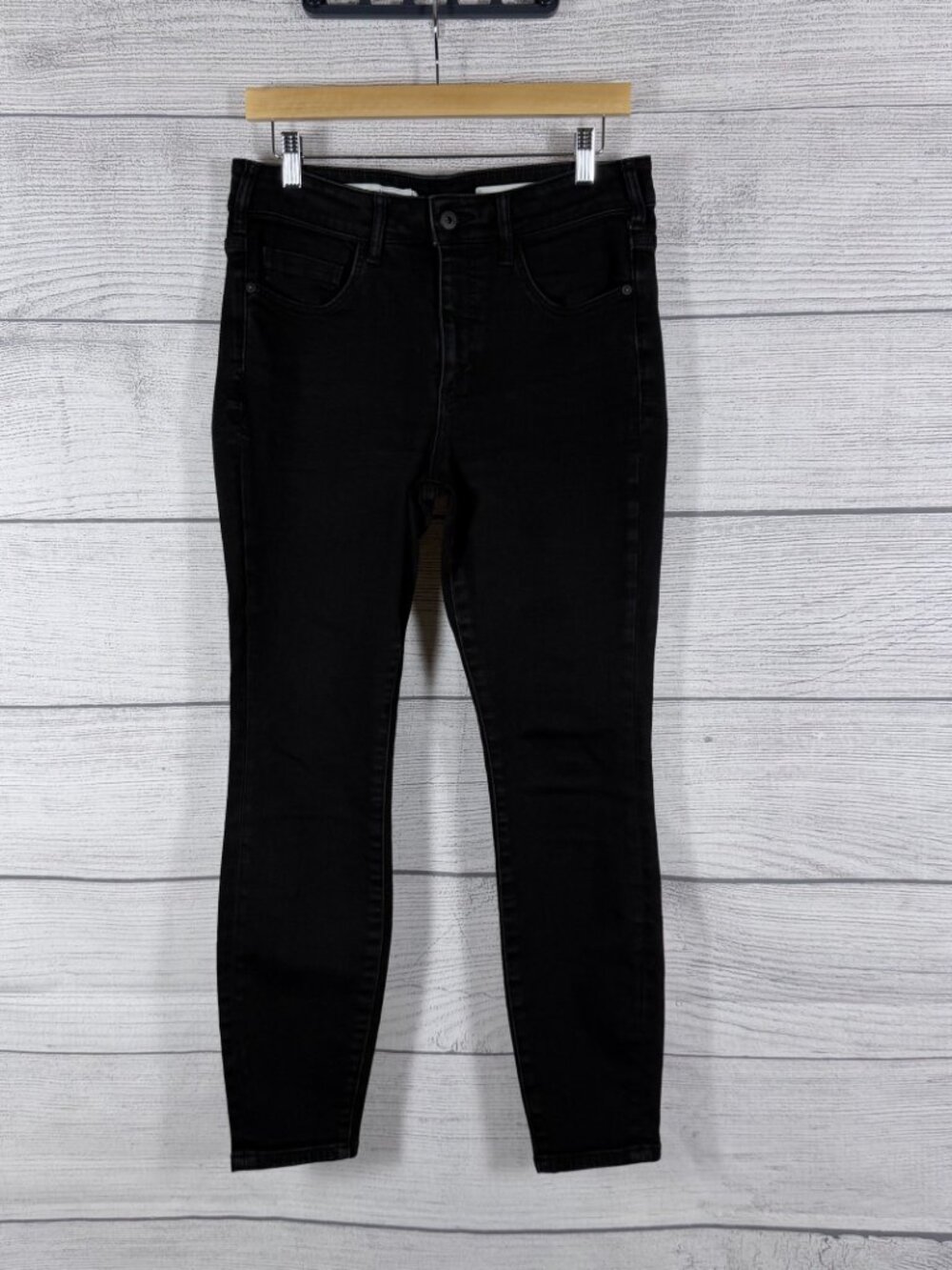🖤 Pilcro by Anthropologie High Rise Skinny Ankle Jeans Black Wash Size 30